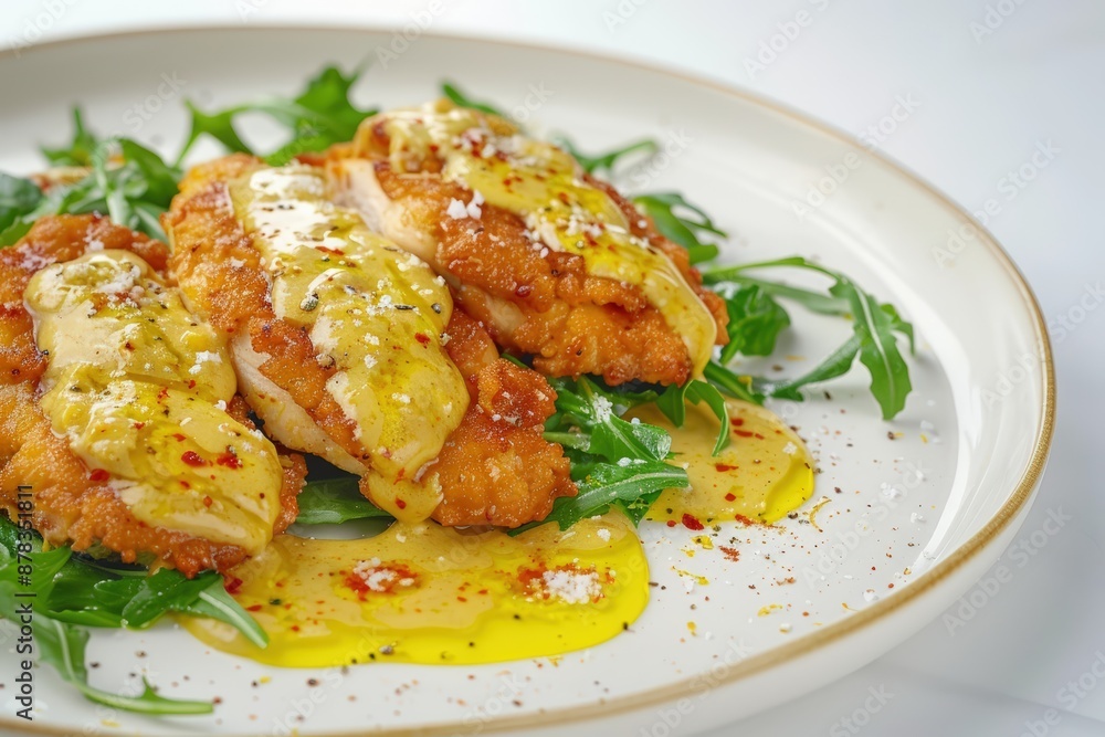 Scrumptious Deviled Chicken Francese with Flaky Sea Salt Scrumptious Deviled Chicken Francese with Flaky Sea Salt