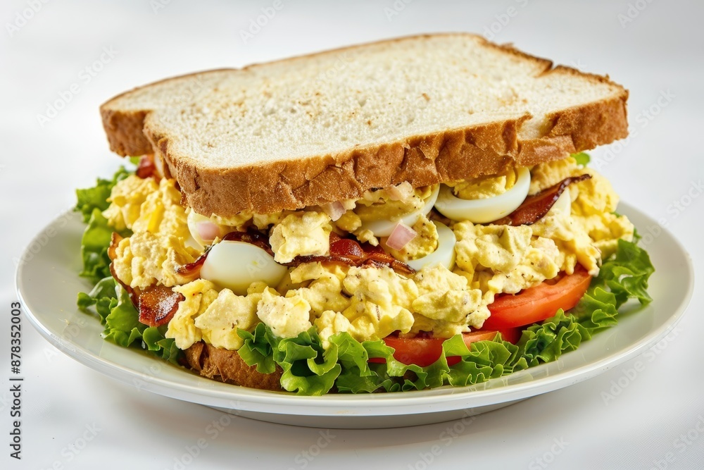 Magnificent Deviled Egg Salad Club Sandwich with Bacon and Crunchy Toast Magnificent Deviled Egg Salad Club Sandwich with Bacon and Crunchy Toast