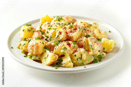 Creamy and Tangy Deviled Potato Salad with Sweet Paprika Topping