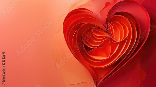 Paper background in the shape of a heart