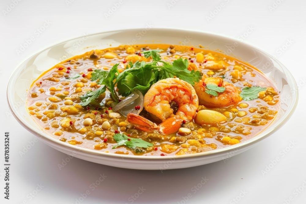 Vibrant Dhan Dar Patia with Smooth Dal and Cooling Cilantro Vibrant Dhan Dar Patia with Smooth Dal and Cooling Cilantro