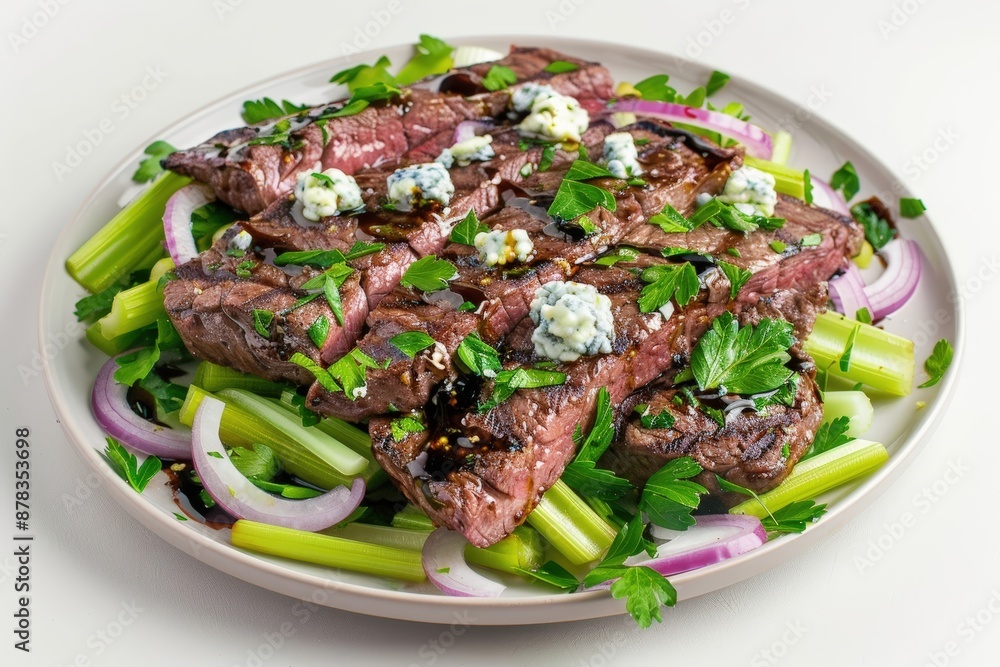 Rich Dijon Balsamic Steak Salad with Blue Cheese Butter Rich Dijon Balsamic Steak Salad with Blue Cheese Butter