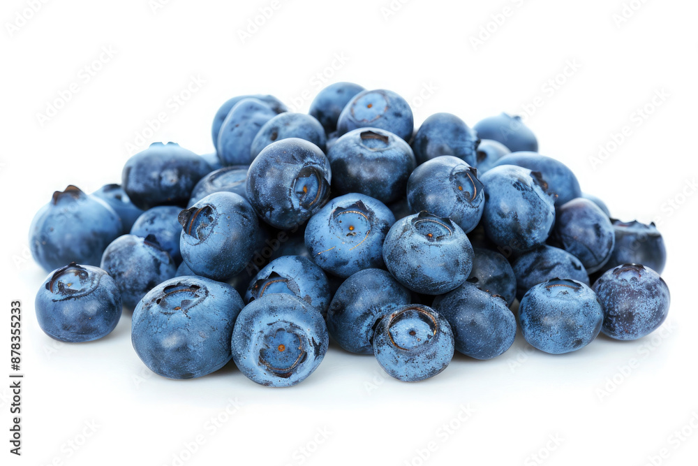 Blueberries isolated on white background close up. Healthy food concept Blueberries isolated on white background close up. Healthy food concept