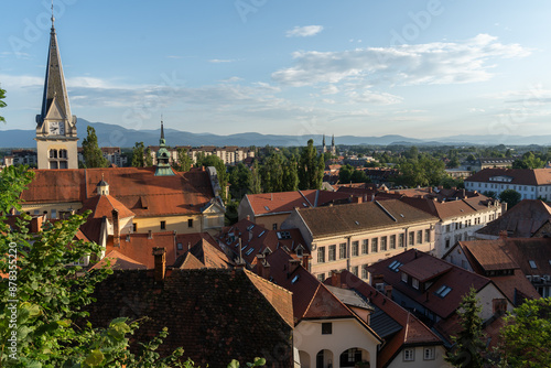 View from castle hill (Ljubjana, Slovenia)