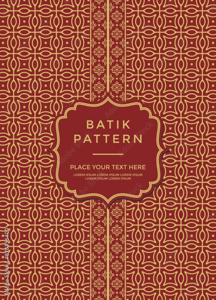 Vector traditional ethnic traditional batik pattern motif Vector traditional ethnic traditional batik pattern motif