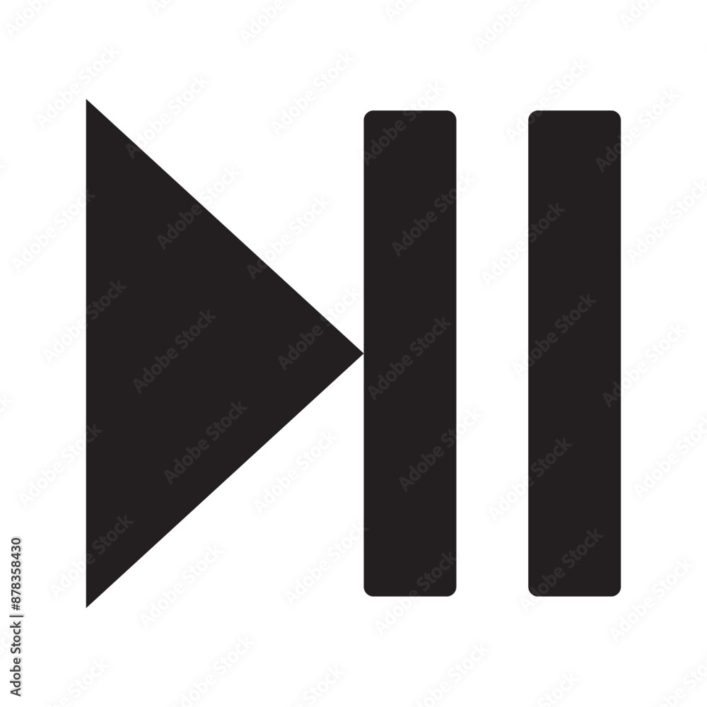 Play and pause button icon set. Vector illustration. isolated on white background . EPS 10/AI Play and pause button icon set. Vector illustration. isolated on white background . EPS 10/AI