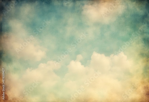 antique ancient background abstract sky paper retro cloud vintage aged old blue pattern