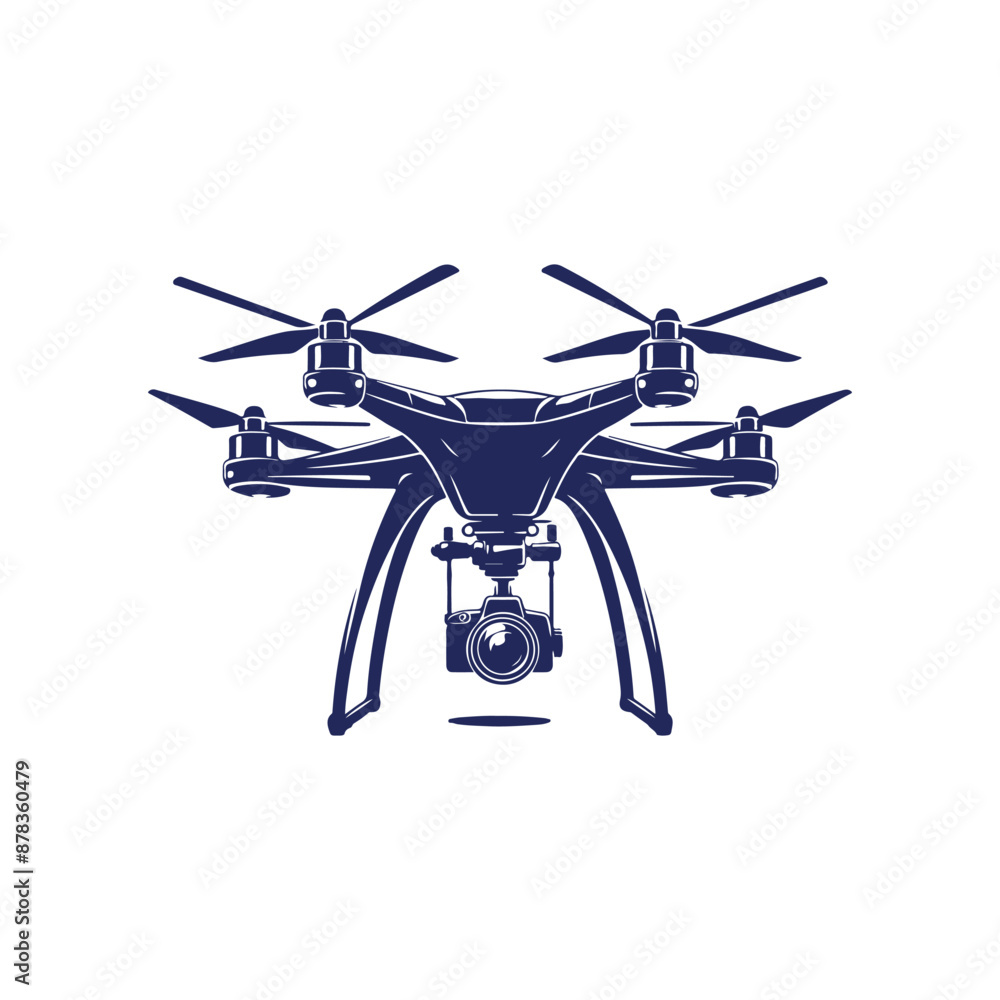 Drone silhouette vector Clip art isolated design illustration Drone silhouette vector Clip art isolated design illustration