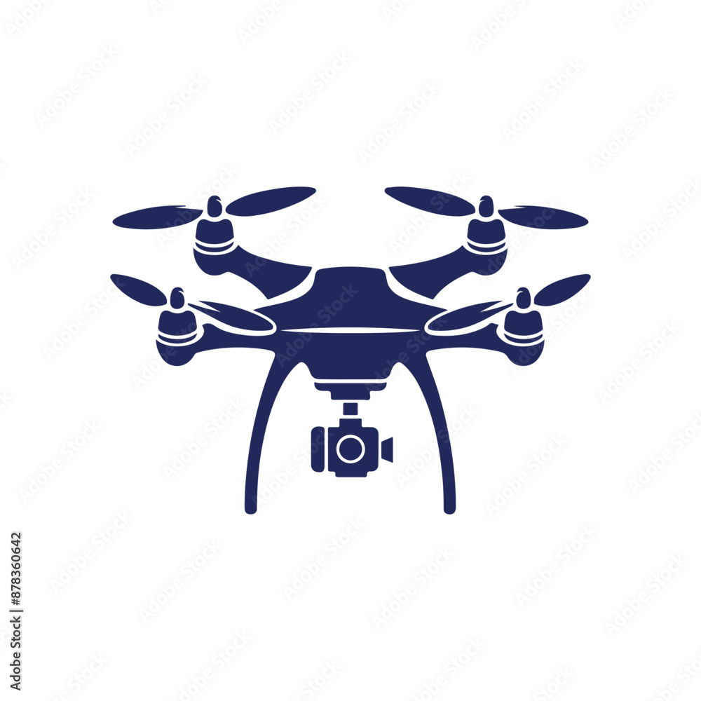 Drone silhouette vector Clip art isolated design illustration Drone silhouette vector Clip art isolated design illustration