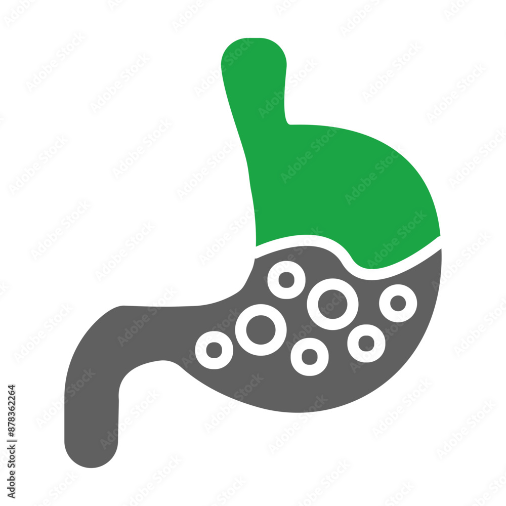 Gastroenterology Glyph Two Color Icon Gastroenterology Glyph Two Color Icon
