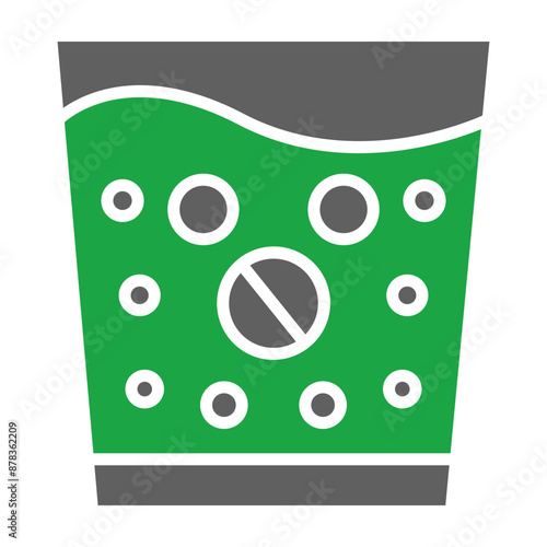Effervescent Glyph Two Color Icon