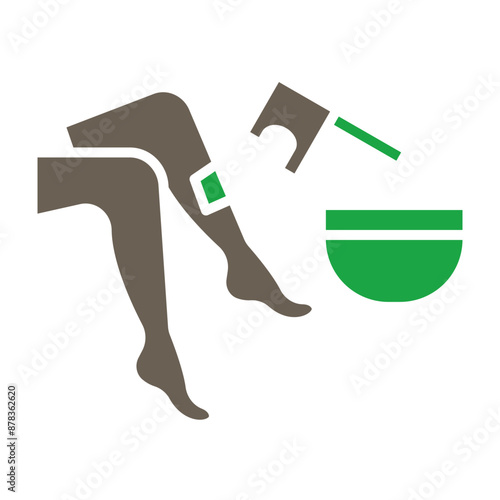 Waxing Glyph Two Color Icon