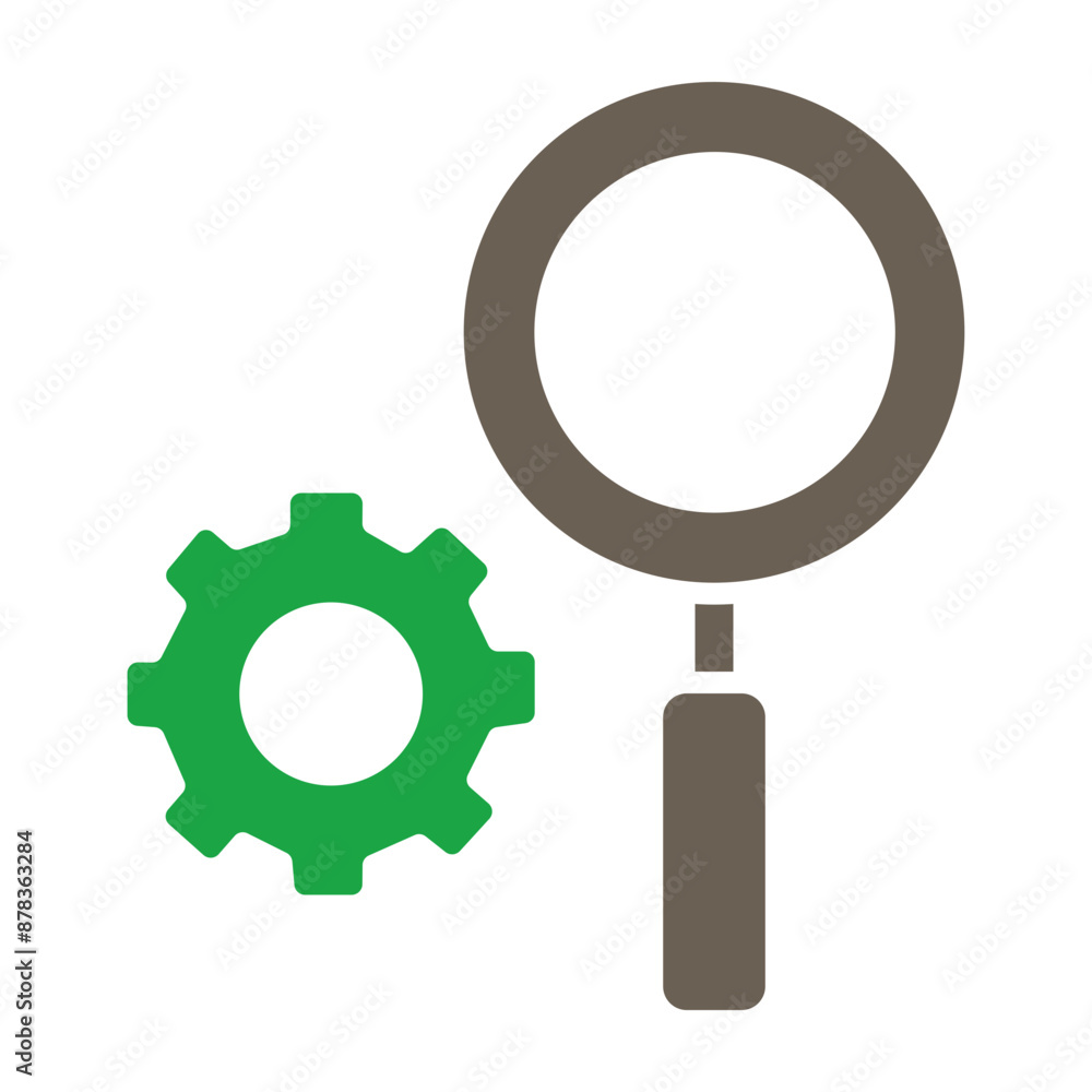 Inspection Glyph Two Color Icon Inspection Glyph Two Color Icon
