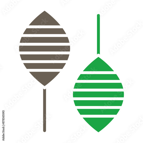 Snowshoes Glyph Two Color Icon