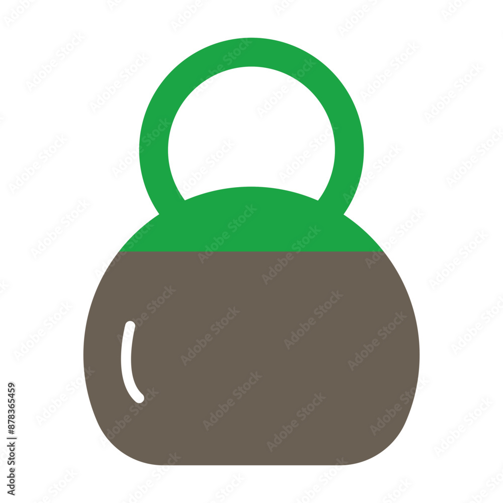 Obraz premium Kettlebell Glyph Two Color Icon