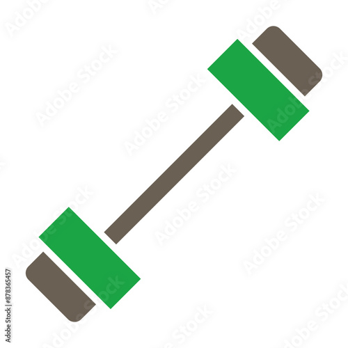 Crossfit Glyph Two Color Icon