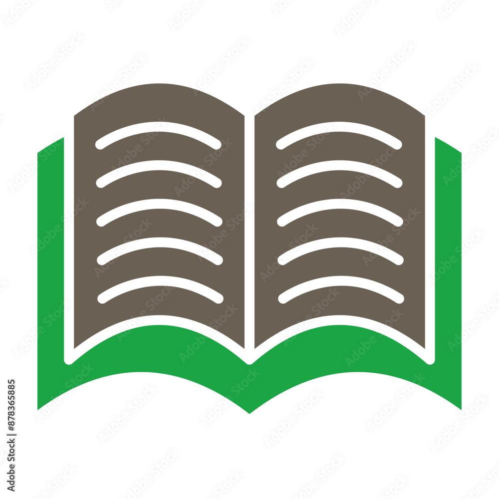Learning Glyph Two Color Icon Learning Glyph Two Color Icon