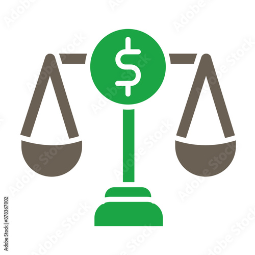 Balance Glyph Two Color Icon