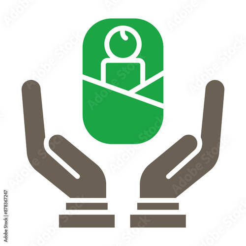 Adoption Glyph Two Color Icon