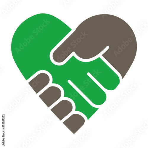 Philanthropy Glyph Two Color Icon