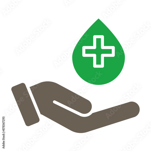 Donors Glyph Two Color Icon