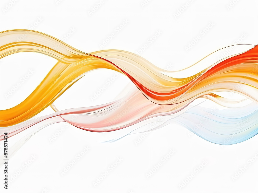 Oil paint, wavy lines colorful Draw with a brush brush or acrylic paint. isolated white background Oil paint, wavy lines colorful Draw with a brush brush or acrylic paint. isolated white background
