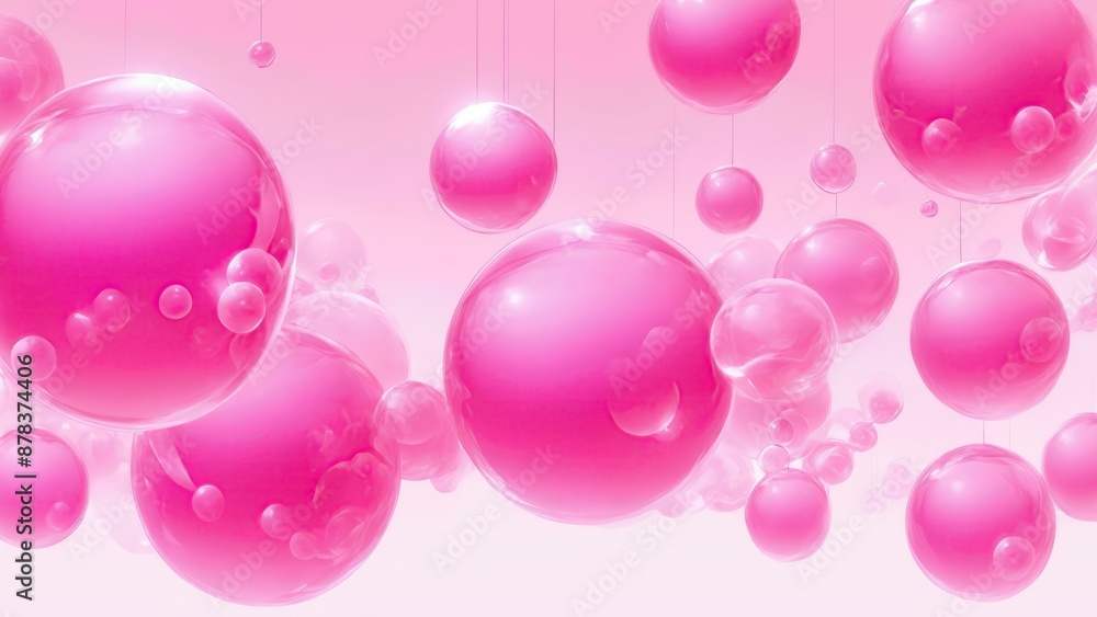 Colorful bubbles against a white background with floating hues Colorful bubbles against a white background with floating hues