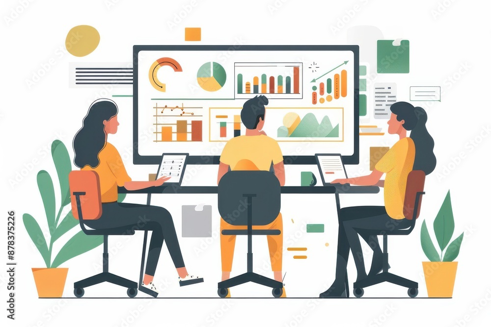 Dedicated practice, individuals refining skills, flat design illustration Dedicated practice, individuals refining skills, flat design illustration