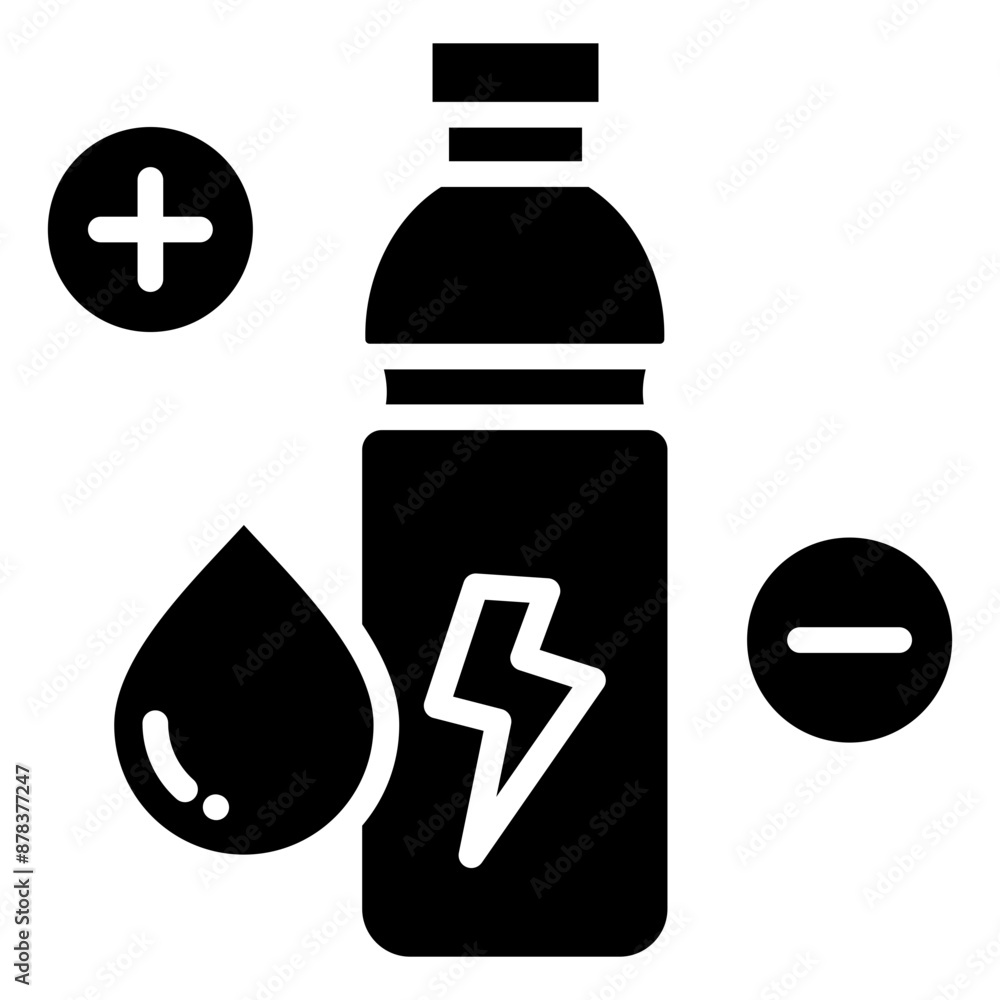 Obraz premium Electrolyte Drink Icon Element For Design