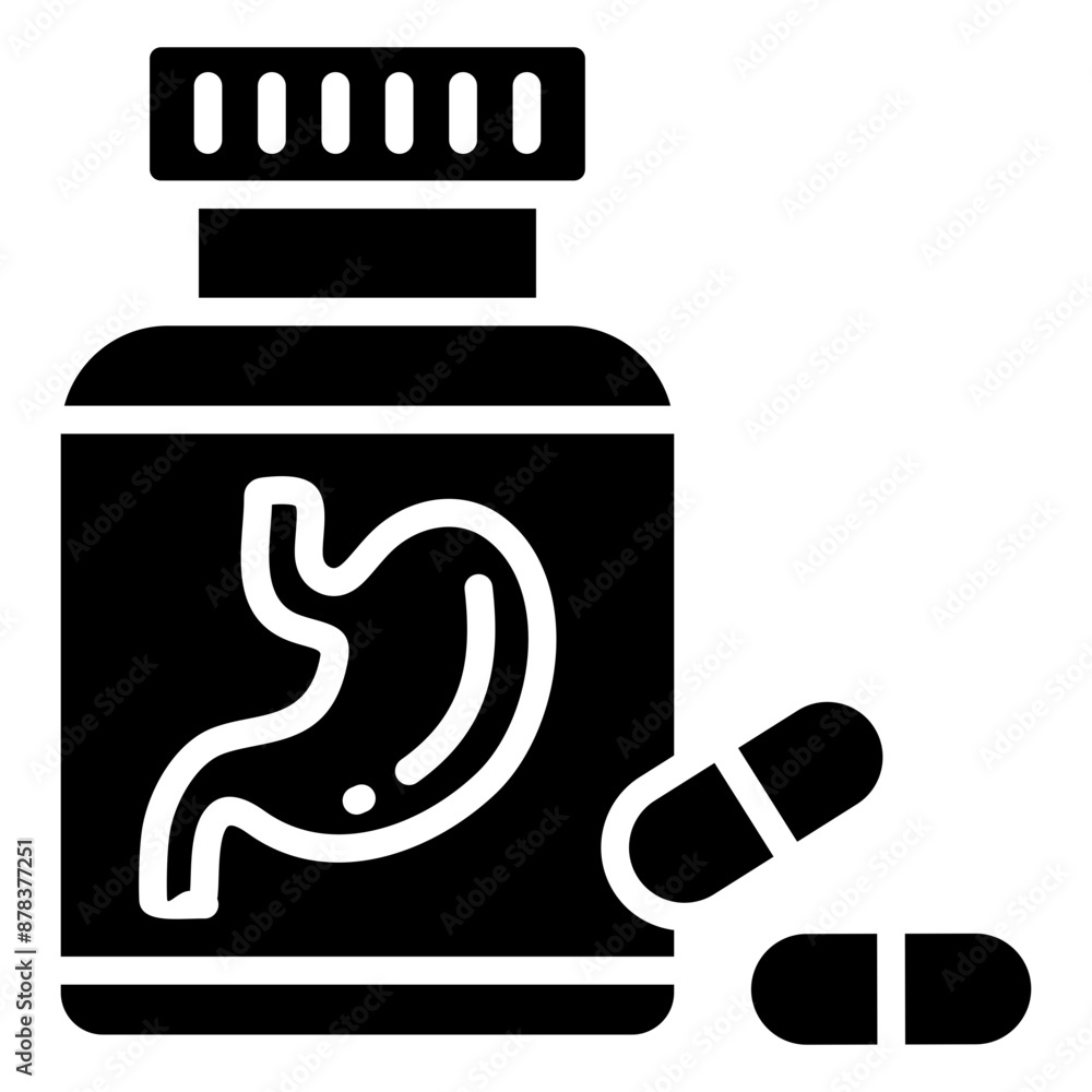 Digestive Supplements Icon Element For Design Digestive Supplements Icon Element For Design