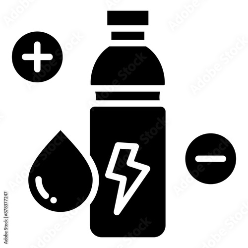 Electrolyte Drink Icon Element For Design