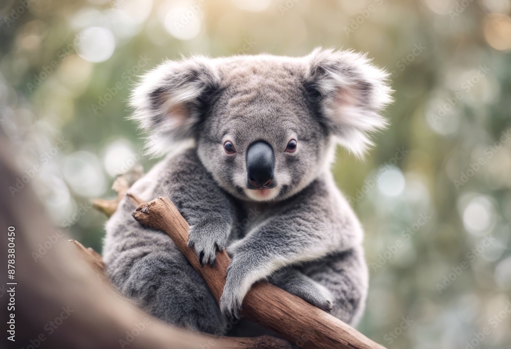 Naklejka premium watercolor koala other cute hugging each paint