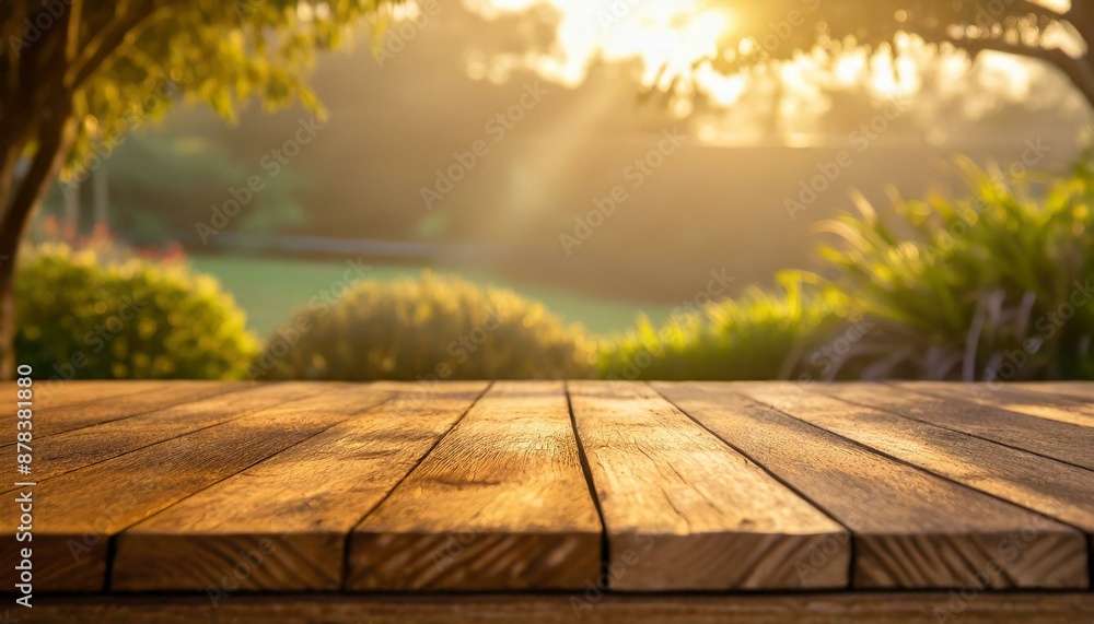 Spring beautiful background, wooden table, nature, warm sunlight, outdoor garden, greenary, flowering branches. Spring beautiful background, wooden table, nature, warm sunlight, outdoor garden, greenary, flowering branches.