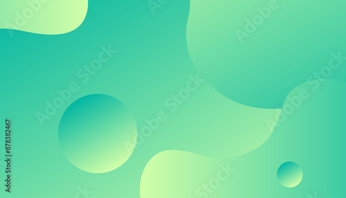 Abstract green color background. Dynamic shapes composition. suitable for background, wallpaper, home screen, theme. vector eps 10