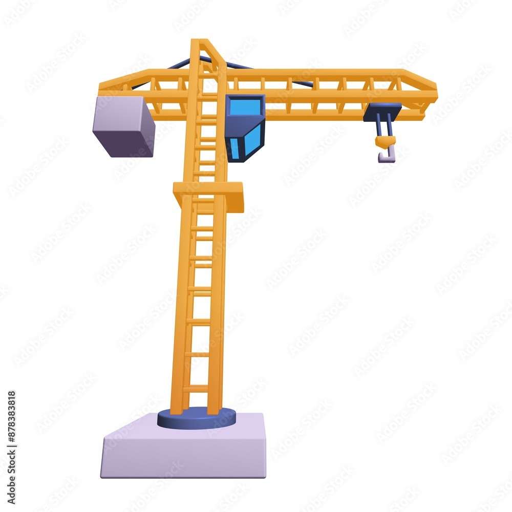 Construction crane tower. Building concept Construction crane tower. Building concept