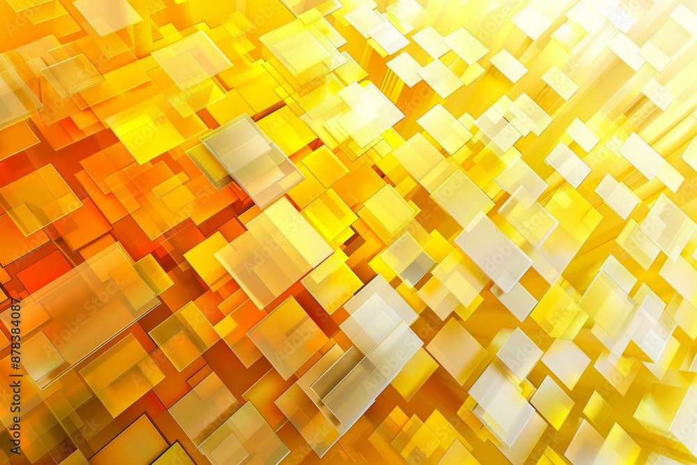 yellow and white abstract 3D background with squares, textured geometric backdrop, abstract textured blocks. Geometric shapes overlap creating harmonious abstract composition. yellow and white abstract 3D background with squares, textured geometric backdrop, abstract textured blocks. Geometric shapes overlap creating harmonious abstract composition.