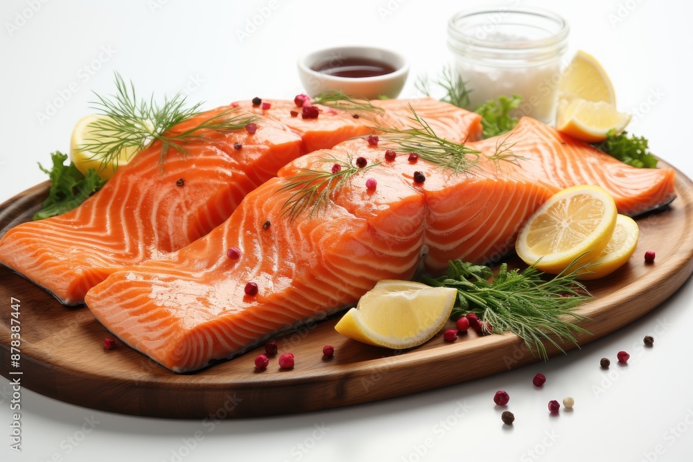 Fresh Salmon Fillets with Herbs and Lemon Fresh Salmon Fillets with Herbs and Lemon