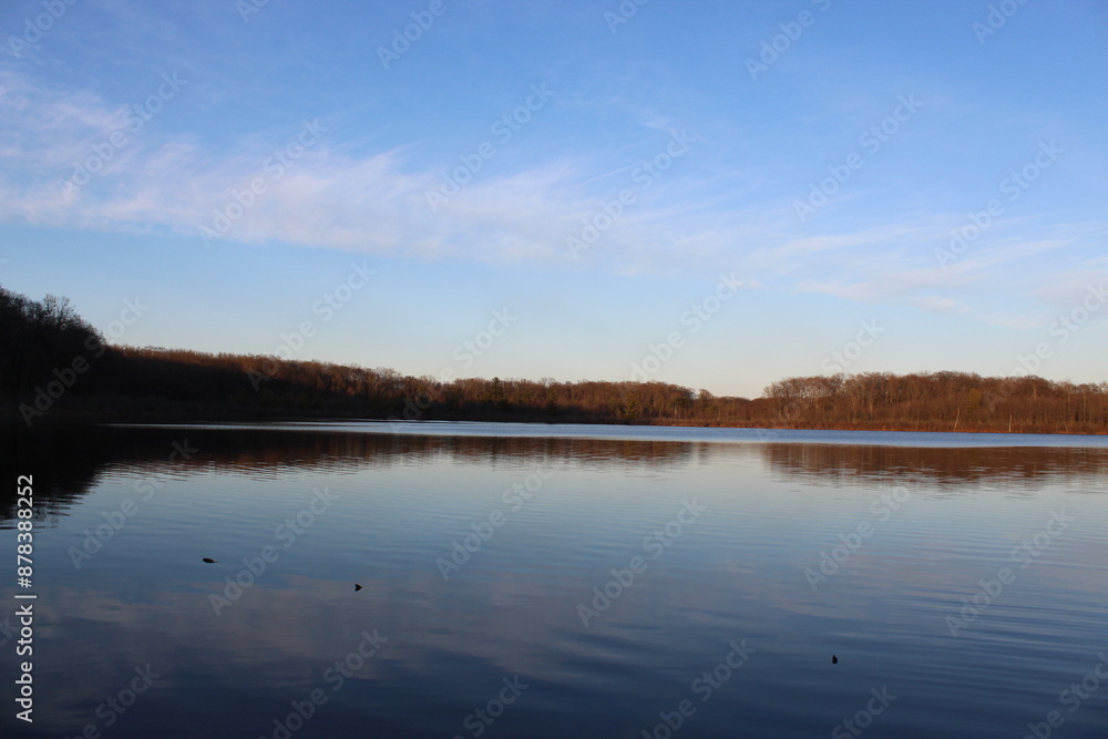 reflection of trees on the lake reflection of trees on the lake