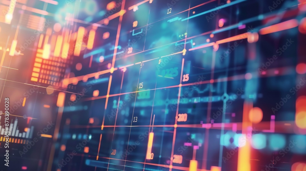 Abstract digital background with glowing lines and data points, perfect for technology, innovation and future concepts. Abstract digital background with glowing lines and data points, perfect for technology, innovation and future concepts.