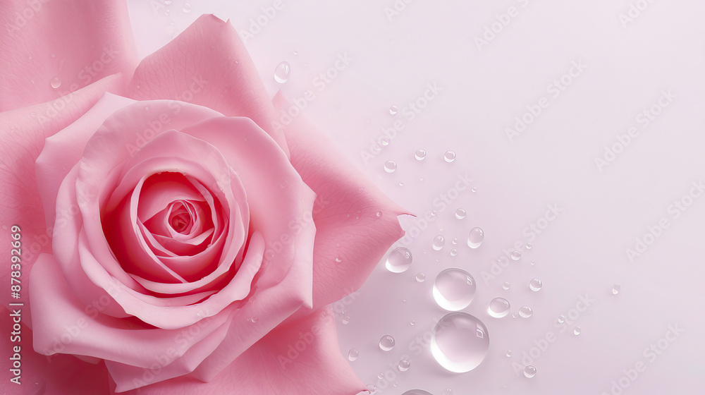 Macro pink rose flower isolated on white background. Macro pink rose flower isolated on white background.