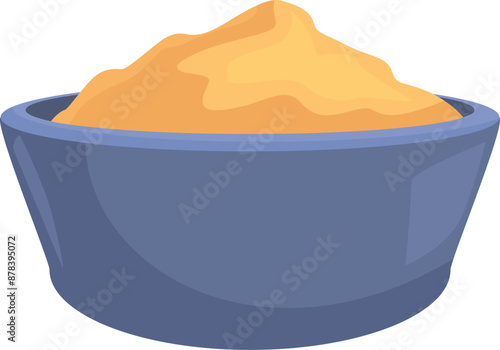 Full bowl of mashed potatoes being served as a side dish