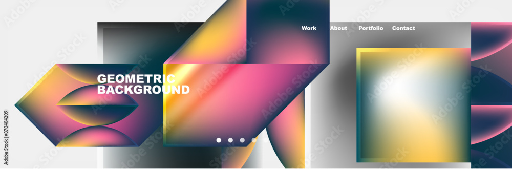 Abstract geometric shapes web design page. Vector Illustration For Wallpaper, Banner, Background, Card, Book Illustration, landing page Abstract geometric shapes web design page. Vector Illustration For Wallpaper, Banner, Background, Card, Book Illustration, landing page