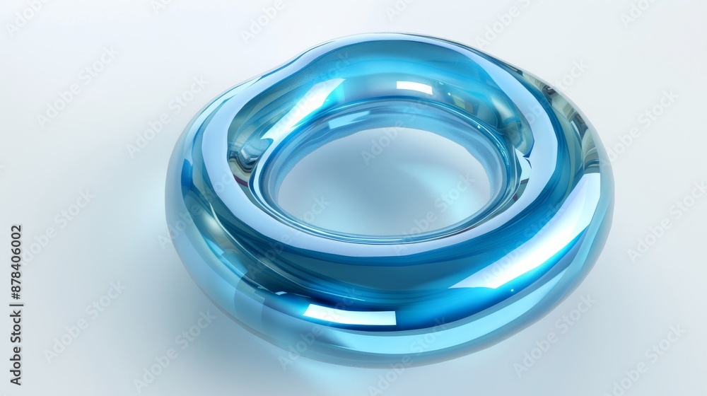 Captivating blue glass shape reflecting light on serene background, exuding modern sophistication and elegance. Intricate design creates visually appealing pattern. Perfect for any design project Captivating blue glass shape reflecting light on serene background, exuding modern sophistication and elegance. Intricate design creates visually appealing pattern. Perfect for any design project