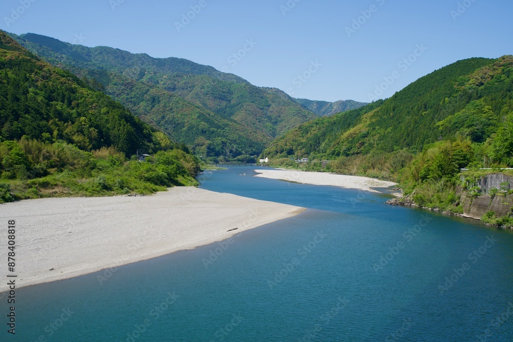 Beautiful scenery of the Niyodo River Beautiful scenery of the Niyodo River