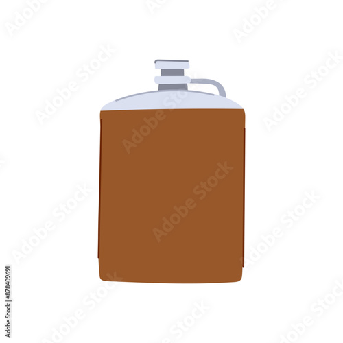 vodka flask alcohol cartoon. brandy hip, water rum, wine mockup vodka flask alcohol sign. isolated symbol vector illustration