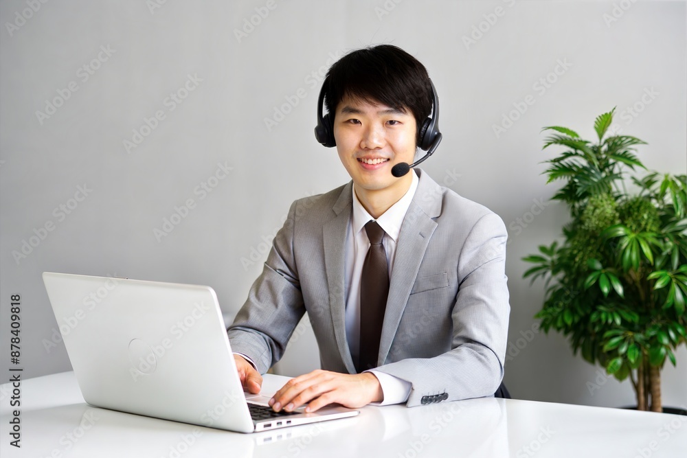 Young Asian Support Agent at Desk
Young Asian Support Agent at Desk