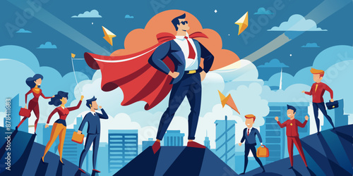 Superhero Business Leader Achieves Remarkable Success and Career Growth