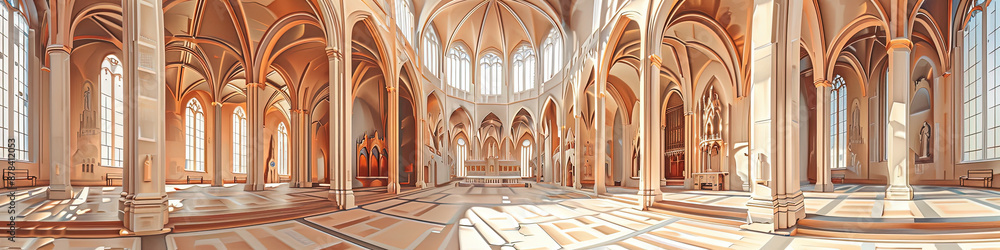 Fototapeta premium First-Person Perspective: Basilique Saint-Sernin