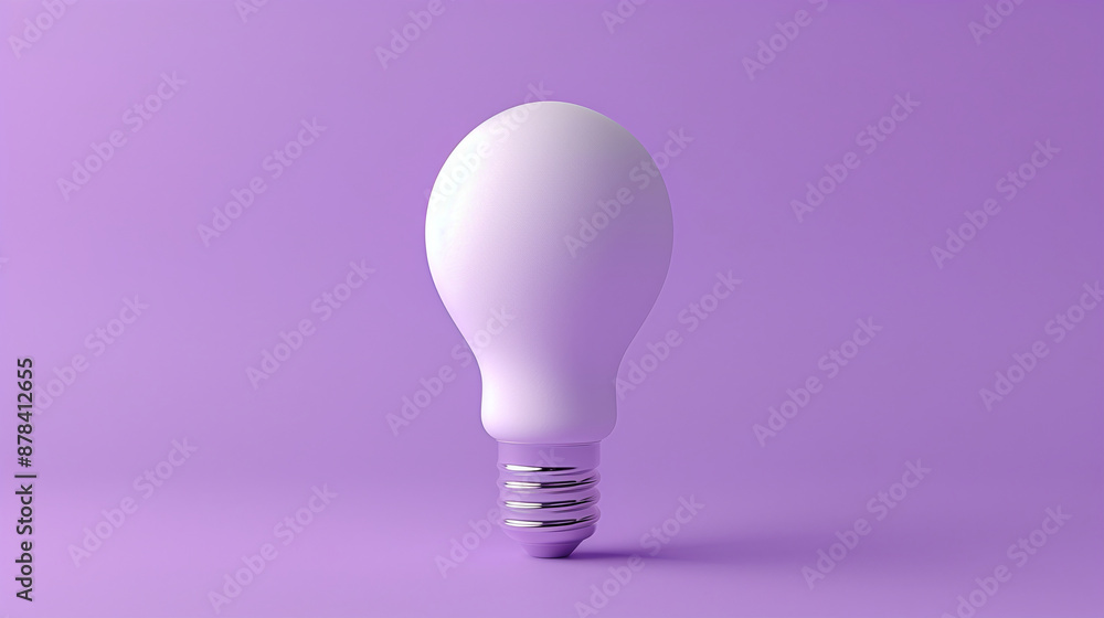 light bulb on a violet background light bulb on a violet background