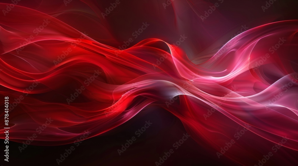 Vibrant red and pink wavy lines blend into a mesmerizing abstract background full of energy and motion, adding a modern touch with smooth curves and elegant shapes Vibrant red and pink wavy lines blend into a mesmerizing abstract background full of energy and motion, adding a modern touch with smooth curves and elegant shapes